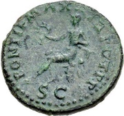 Semis - Nero PONTIF MAX TR POT P P S C; Roma, Rome, 62-68 reverse image