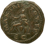 Semis - Nero MAX TRIB POT P P S C; Roma, Rome, 62-68 reverse image