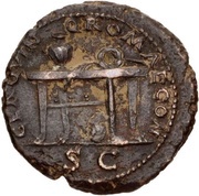 Semis - Nero CER QVINQ ROMAE CON S C, Rome, 62-68 reverse image