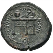 Semis - Nero CER QVINQ ROMAE CON S C, Rome, 62-68 reverse image