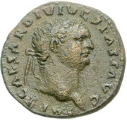Semis - Titus IVD CAP S C; Judaea obverse image