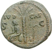 Semis - Titus IVD CAP S C; Judaea, Rome, 80-81 reverse image