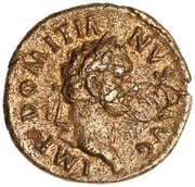 Semis - Domitian S C; Minerva obverse image