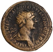 Semis - Trajan DAC PARTHICO P M TR POT XX COS VI P P obverse image