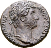Semis - Hadrian COS III S C obverse image