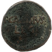 As - Augustus P CARISIVS LEG, Rome, 25 BC - 23 BC reverse image
