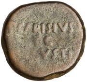 As - Augustus P CARISIVS LEG AVGVSTI, Rome, 25 BC - 23 BC reverse image