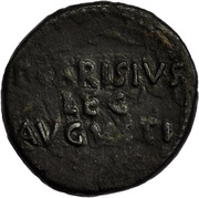 As - Augustus P CARISIVS LEG AVGVSTI, Rome, 25 BC - 23 BC reverse image