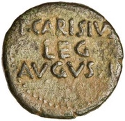 As - Augustus P CARISIVS LEG AVGVSTI, Rome, 25 BC - 23 BC reverse image