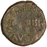 As - Augustus P CARISIVS LEG AVGVSTI, Rome, 25 BC - 23 BC reverse image