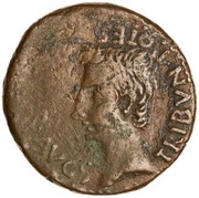 As - Augustus P CARISIVS LEG AVGVSTI obverse image