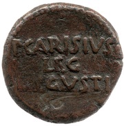 As - Augustus P CARISIVS LEG AVGVSTI, Rome, 25 BC - 23 BC reverse image