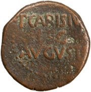 As - Augustus P CARISIVS LEG AVGVSTI, Rome, 25 BC - 23 BC reverse image
