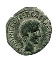 As - Augustus C ASINIVS GALLVS IIIVIR A A A F FS C obverse image
