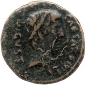 As - Augustus and Numa Pompilius CN PISO L SVRDIN C PLOT RVF obverse image