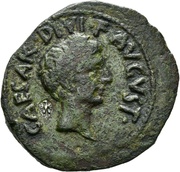 As - Augustus and Numa Pompilius CN PISO L SVRDIN C PLOT RVF obverse image