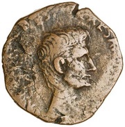 As - Augustus CN PISO CN F IIIVIR A A A F F S C obverse image