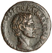 As - Augustus M SALVIVS OTHO IIIVIR A A A F F S C obverse image