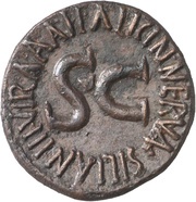 As - Augustus A LICIN NERVA SILIAN IIIVIR A A A F F S C, Rome, 6 BC reverse image