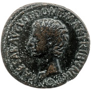 As - Augustus SEX NONIVS QVINCTILIAN IIIVIR A A A F F S C obverse image