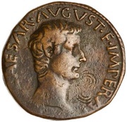 As - Tiberius PONTIFEX TRIBVN POTESTATE XII S C obverse image