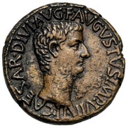As - Tiberius PONTIF MAXIM TRIBVN POTEST XVII S C obverse image