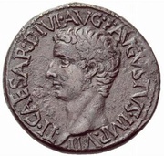 As - Tiberius PONTIF MAXIM TRIBVN POTEST XVII S C obverse image