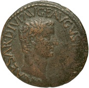 As - Tiberius PONTIF MAXIM TRIBVN POTEST XVII S C obverse image