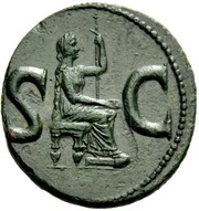 As - Augustus S C, Rome, 15-16 reverse image