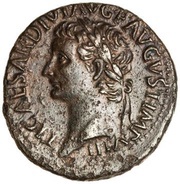 As - Tiberius PONTIF MAX TR POT XXXVI S C obverse image