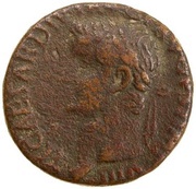 As - Tiberius PONTIF MAXIM TRIBVN POTEST XXXIIX S C obverse image