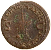 As - Tiberius PONTIF MAXIM TRIBVN POTEST XXXIIX S C, Rome, 36-37 reverse image