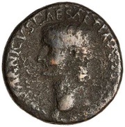 As - Germanicus C CAESAR AVG GERMANICVS PON M TR POT obverse image