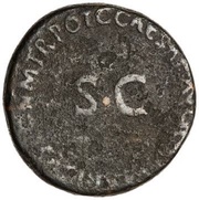As - Germanicus C CAESAR AVG GERMANICVS PON M TR POT, Rome, 37-38 reverse image