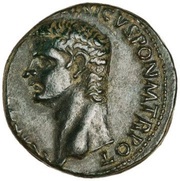 As - Caligula VESTA S C; Vesta obverse image