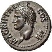 As - Agrippa S C; Neptune obverse image