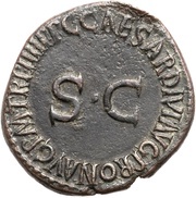 As - Germanicus C CAESAR DIVI AVG PRON AVG P M TR P IIII P P, Rome, 40-41 reverse image
