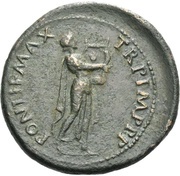 As - Nero PONTIF MAX TR P IMP P P, Rome, 62-68 reverse image