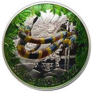 500 Francs Coral snake, Cameroon, 2021 reverse image