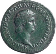 As - Nero GENIO AVGVSTI; Genius obverse image