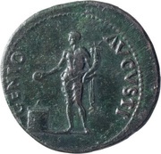 As - Nero GENIO AVGVSTI; Genius, Rome, 62-68 reverse image