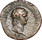 As - Nero GENIO AVGVSTI; Genius obverse image