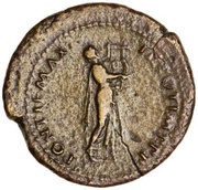As - Nero PONTIF MAX TR POT IMP P P, Rome, 62-68 reverse image