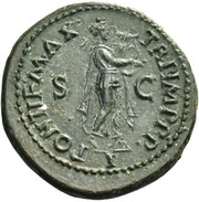 As - Nero PONTIF MAX TR P IMP P P S C I, Rome, 62-68 reverse image
