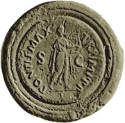 As - Nero PONTIF MAX TR P IMP P P S C I, Rome, 62-68 reverse image