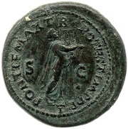 As - Nero PONTIF MAX TR POTEST IMP P P S C I, Rome, 62-68 reverse image
