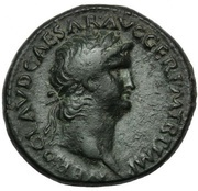 As - Nero GENIO AVGVSTI S C I; Genius obverse image