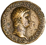 As - Nero GENIO AVGVSTI S C I; Genius obverse image