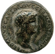 As - Nero GENIO AVGVSTI S C I; Genius obverse image