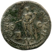 As - Nero GENIO AVGVSTI S C I; Genius, Rome, 62-68 reverse image